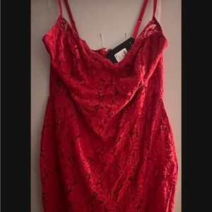 Dropping hints lace dress